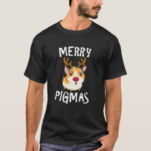 Merry Pigmas Funny Guinea Pig Xmas Pajama T-shirt