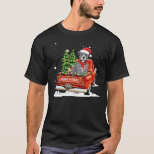 Merry Pitmas Pitbull Pickup Truck T-shirt