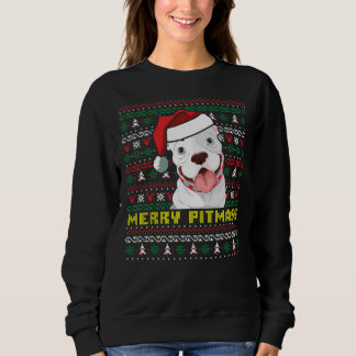 Merry Pitmass Pit Bull Lover Christmas Pitbull Eig Trui