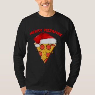Merry Pizzamas Pizza Pajamas kerstcadeaus T-shirt