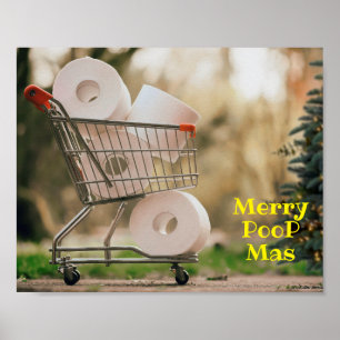 Merry PooP Mas 2020 Covid-kerstgroeten Poster
