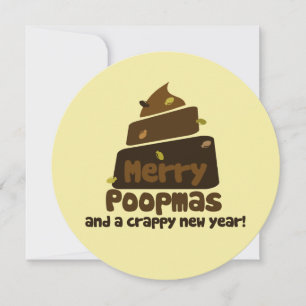 Merry Poopmas Feestdagenkaart