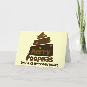 Merry Poopmas Funny Feestdagen Kaart