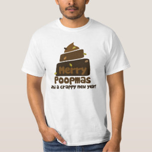 Merry Poopmas Grappige kerst grap T-shirt
