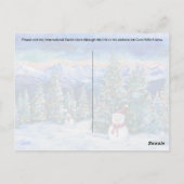 Merry Postcrossing Snowman - Briefkaart (Achterkant)