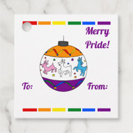 Merry Pride Favor Favor Tags Bedankjes Labels