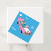 Merry Pride Santa Car Bedankjes Labels (In situ)