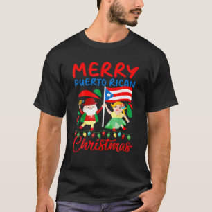 Merry Puerto Ricaanse Kerstmis Puerto Rico Kerstmi T-shirt