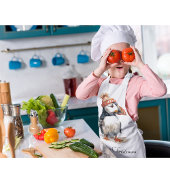 Merry Puffin, op maat Schort