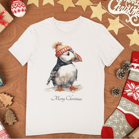 Merry Puffin, op maat T-shirt