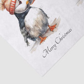 Merry Puffin, op maat Tissuepapier (Detail)