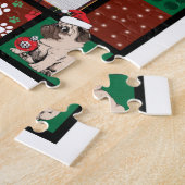 Merry Pugmas kerstmis met kerstfeest als boer Legpuzzel (Zijkant)