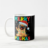 Merry Pugmas Pug Christmas Santa Pug Xmas Lights D Koffiemok (Links)