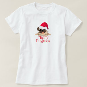 Merry Pugmas T-shirt féminin