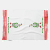 Merry Quackmas Eend Keuken Handdoeken (Horizontaal)