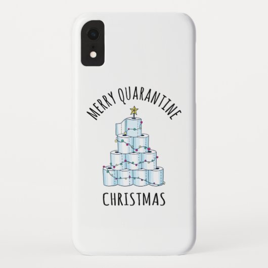 Merry Quarantine kerstboompapier Toilet Paper Case-Mate iPhone Case (Achterkant)