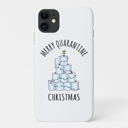 Merry Quarantine kerstboompapier Toilet Paper Case-Mate iPhone Case (Achterkant)