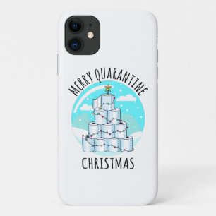 Merry Quarantine kerstboompapier Toilet Paper iPhone 11 Hoesje