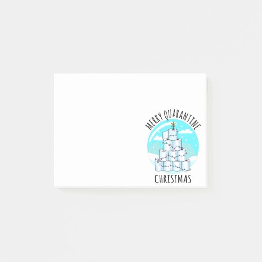 Merry Quarantine kerstboompapier Toilet Paper Post-it® Notes (Voorkant)