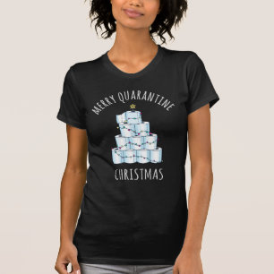 Merry Quarantine kerstboompapier Toilet Paper T-shirt