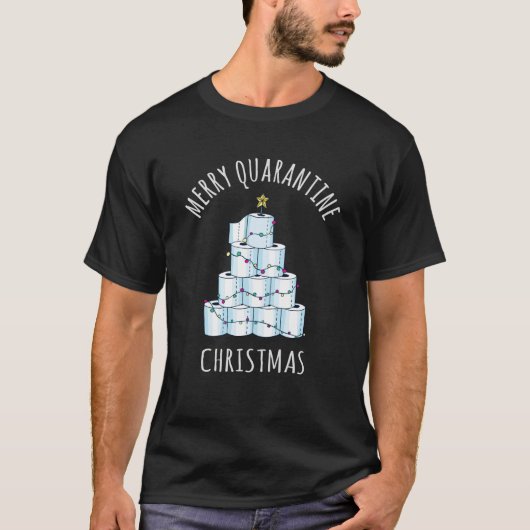 Merry Quarantine kerstboompapier Toilet Paper T-shirt (Voorkant)