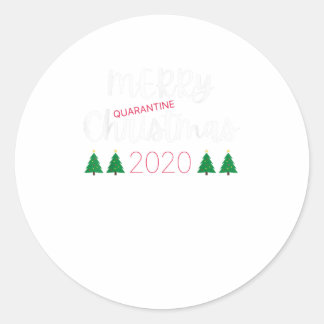 Merry Quarantine Kerstmis 2020 Pajamas Ronde Sticker