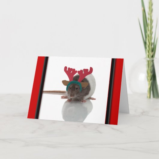 Merry Ratmas Feestdagen Kaart (Voorkant)