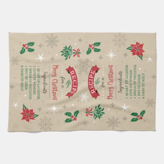 Merry Recipe Kitchen Towel Theedoek (Horizontaal)