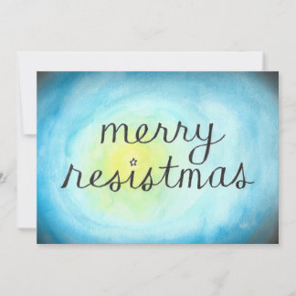 Merry Resistmas flat-card Bedankkaart