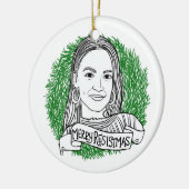 Merry Resistmas Keramisch Ornament (Links)