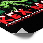 Merry Rex-mas T-rex Dinosaur Premium Poster (Hoek)