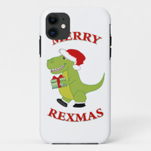 Merry Rexmas T-Res dinosaurus ontwerp iPhone 11 Hoesje