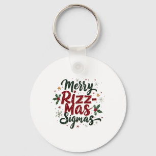 Merry Rizz Mas Sigmas Funny Gen Alpha Xmas Santa C Sleutelhanger