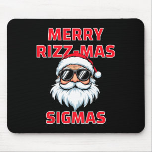 Merry Rizz Mas Sigmas Grappige Kerstman Kerstmis Muismat