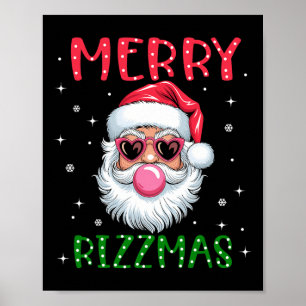 Merry Rizzmas Charisma Christmas Rizz Santa Claus Poster