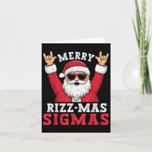 Merry Rizzmas Sigmas Funny Christmas Shirt voor Jo Kaart
