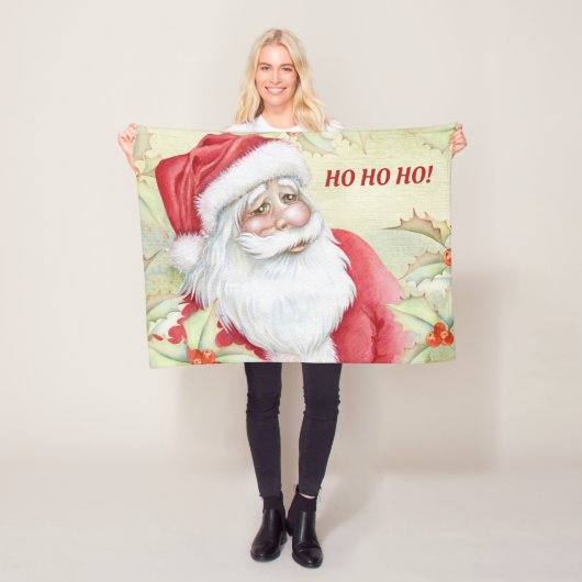 Merry Santa Clause | WATERVERF Fleece Deken (In situ)