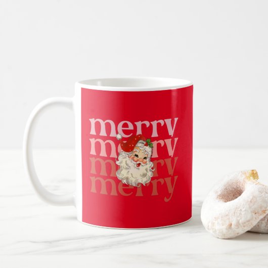 Merry santa kermas koffiemok (Met donut)