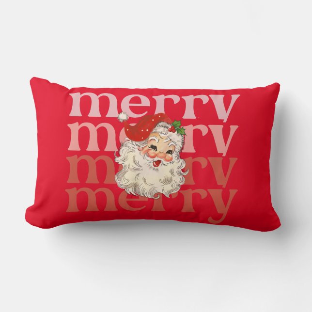 Merry santa kermas kussen (Voorkant)