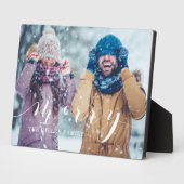 Merry Script Family Photo Keepomwille Collage Plaq Fotoplaat (Zijkant)