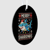 Merry Sharkmas Shark Christmas Ugly Xmas Lights (devant)