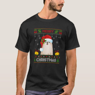 Merry Shih Tzu Christmas Pyjama Lelijke trui Santa T-shirt