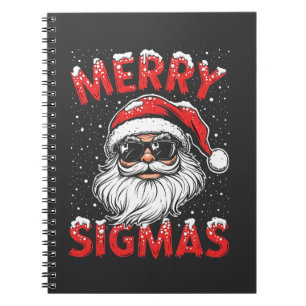Merry Sigmas Funny Gen Alpha Middelbare School Ker Notitieboek