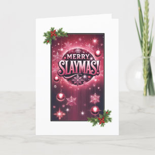 Merry Slaymas Christmas Kaart