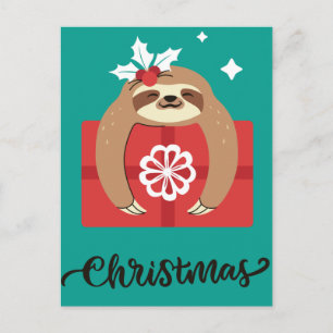 Merry Slothmas Briefkaart