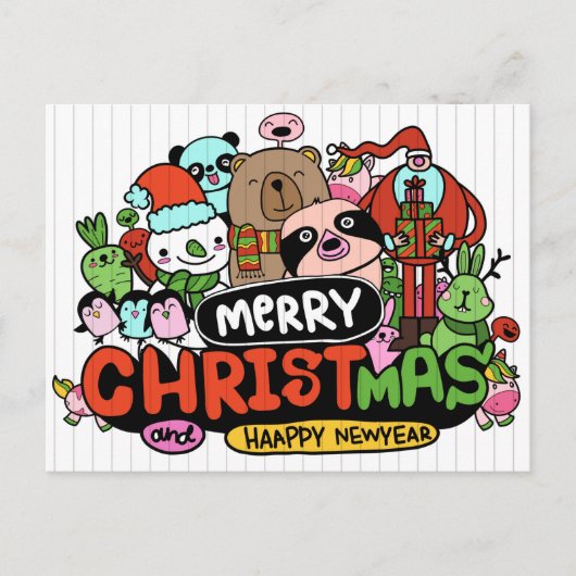 Merry Slothmas Briefkaart (Voorkant)