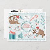 Merry Slothmas Briefkaart (Voorkant / Achterkant)