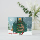 Merry Slothmas Briefkaart (Staand voorkant)