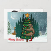 Merry Slothmas Briefkaart (Voorkant / Achterkant)