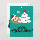 Merry Slothmas Briefkaart (Voorkant / Achterkant)